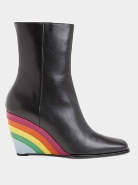 WANDLER Gaia Rainbow-Wedge Ankle Boots Sz 38